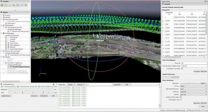 Virtuelle Flugbahn erstellen